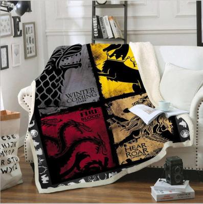 127*152cm Microfiber Warm Fleece Blankets For Winter 180gsm Lightweight