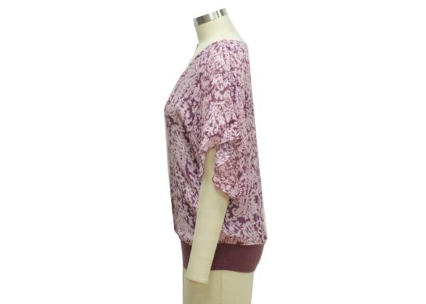 Fashionable Casual Ladies Wear Women'S Tee Shirts Short Lotus Leaf Clothing