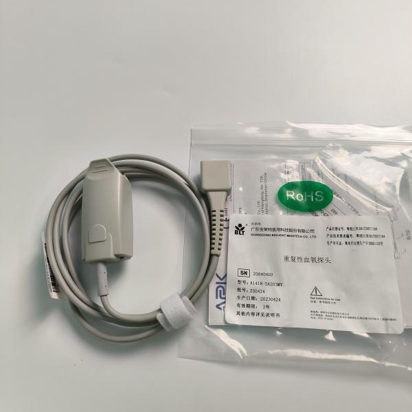 Оригинальный разделенный взрослый пальцевой клип Кровный кислородный зонд зашифрованный 9 пин DB9 Трапецидный PN 15-100-0013