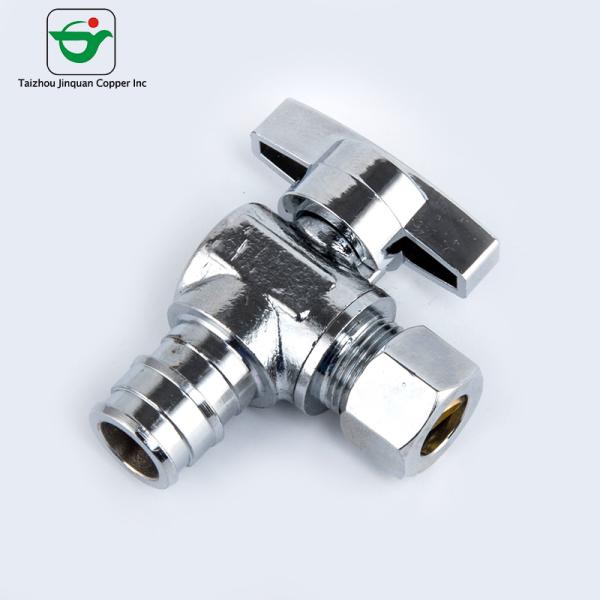 Выкованное руководство Chrome покрыло латунный угловой вентиль 200psi