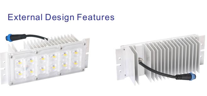 Тоннель 12W улицы - света освещения СИД модуля 200lm/w теплоотвода СИД 40W