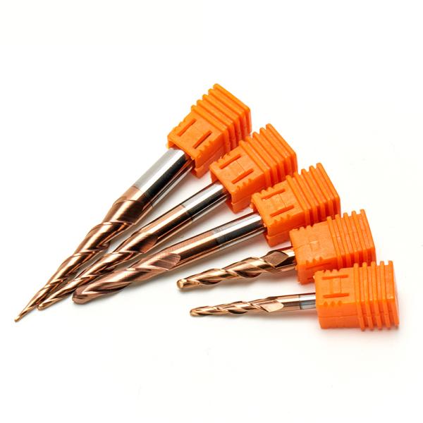 55HRC Carving Bit  TiAIN Coating Engraving Machine Meta End Mill