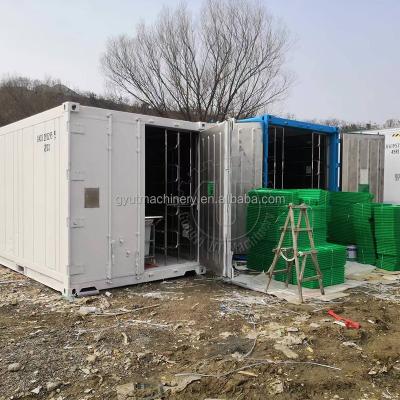 Green Hydroponic Animal Fodder Growing Machine for Fodder Growth 650 KG Capacity