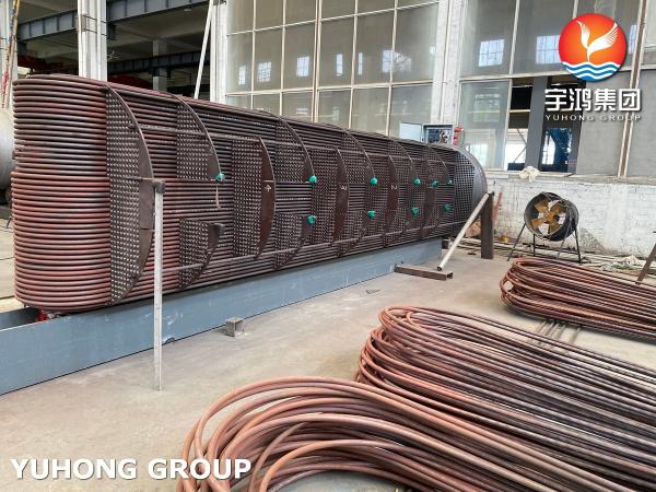 Échangeur de classe R TEMA: groupe de tubes sans soudure en acier au carbone, 1,5 × hydrotest par ASME Sec VIII