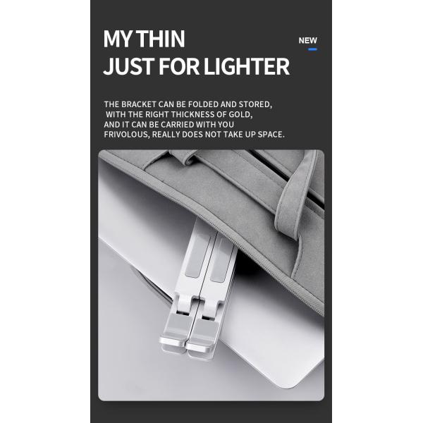 Thickened Aluminium Alloy Laptop Stand Universal Laptop Holder for 10-18in Laptops Hollow Design Stable Triangle Design