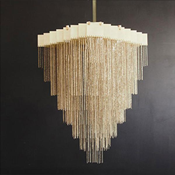 black / Gold chain swag chandelier lighting kit for home lighting  (WH-CC-19)