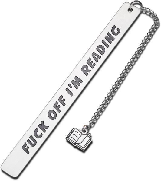 Feather Rectangular Nickel Metal Bookmarks Antique Silver Personalised Bookmark
