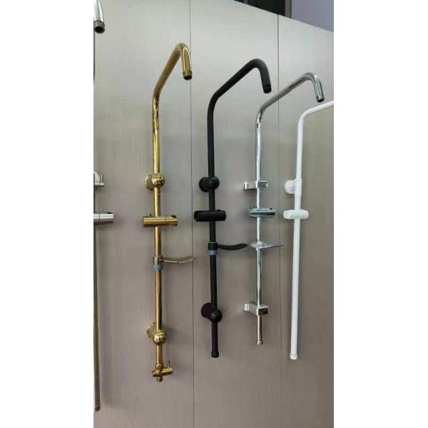 Wall Mountd Contemporary Shower Set with Hot and Cold 3 Gears in Brushed Silver-gray