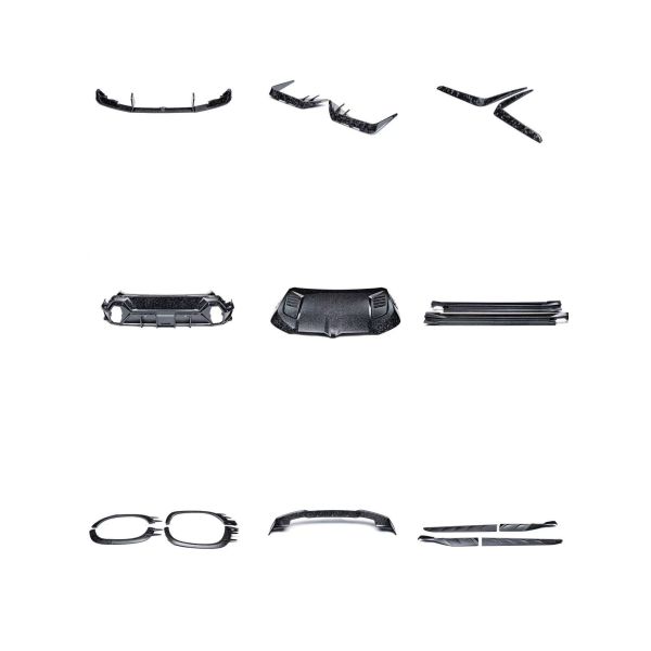 PK Style Carbon Fiber Body Kit G09 BMW Body Kit Front Lip Skirt Rear Diffuser Spoiler Hood