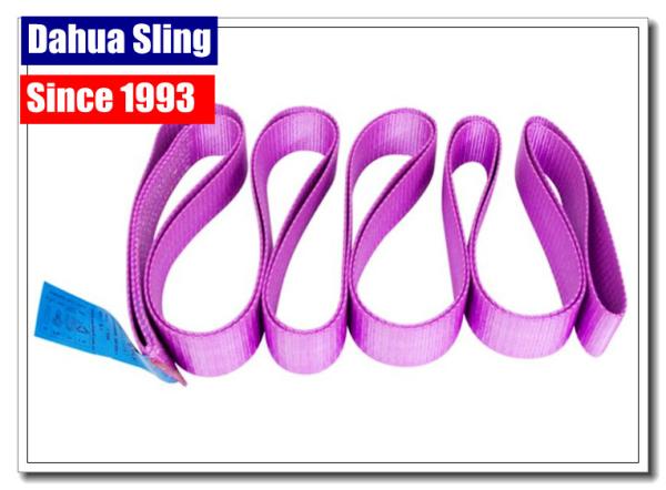 Timber Industry Soft Lifting Slings , Reuseable Cargo Lifting Belt 2 Mtr X 1 Ton SWL