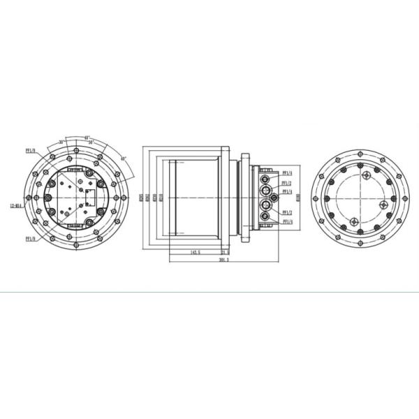 TM06 PC50 PC60 ZX50 60 SK50 E305.5 EC55 GM06 Final Drive Travel Motor Assy