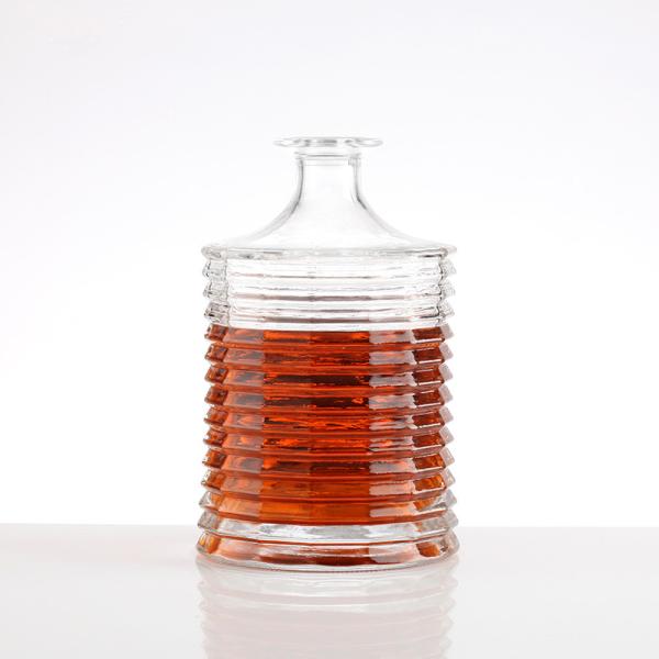 Hot Stamping Customized Label 500ml 700ml 750ml Alcohol Drink Liquor Wine Glass Bottle