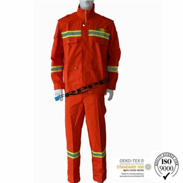 Orange Winter Insulated Cotton 280gsm Flame Resistant Suit