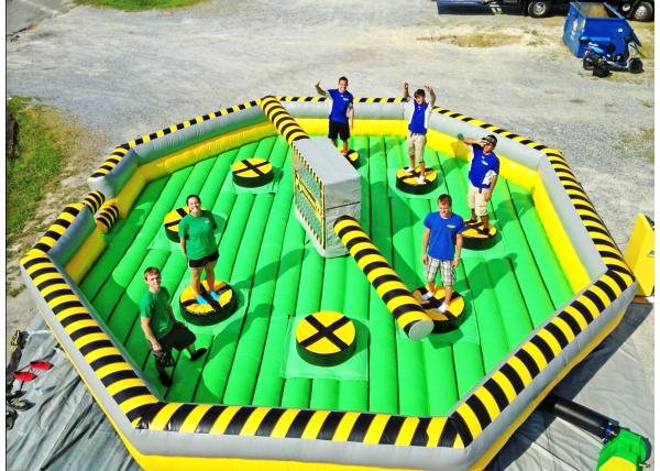Giant Inflatable Sports Games , Meltdown Obstacle Course For Kids Adults