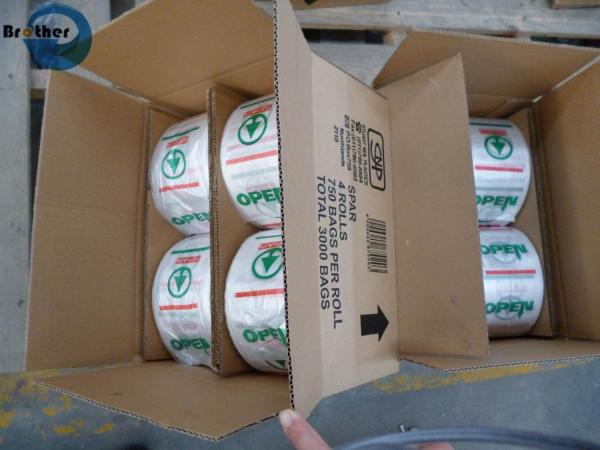 Plastic Produce Roll Bag in Roll for Food Supermarket with Logo Label