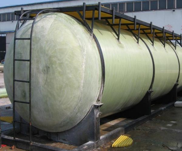 FRP Food Brewing Green Beer Storage Tank Horizontal 1400mm 2m3