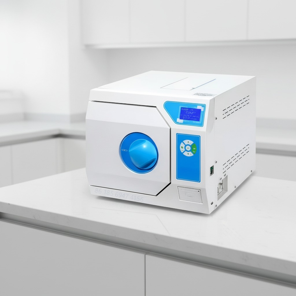 Professional Dental Autoclave with Dryer - 3-Pulse Vacuum for Fast Instrument Turnaround, Desktop Sterilizer for Busy Clinics