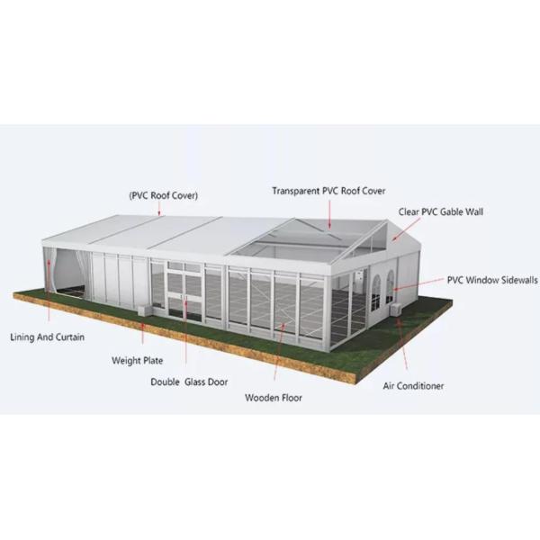 Наружные индивидуальные палатки для хранения Зимний алюминиевый каркас водонепроницаемый складские палатки для продажи