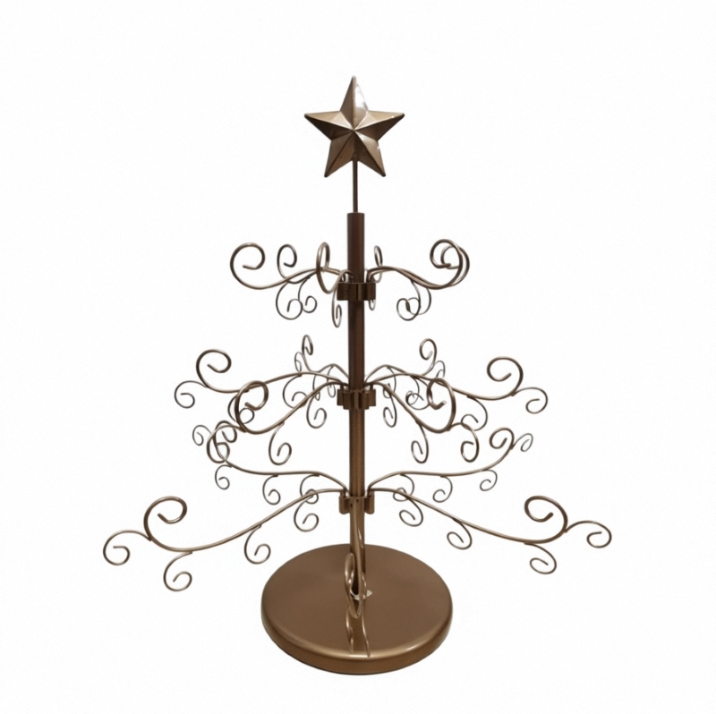 Bronze Rosegold Metallic Finish 2 Feet Christmas Tree for Holiday Displays Event Decorations
