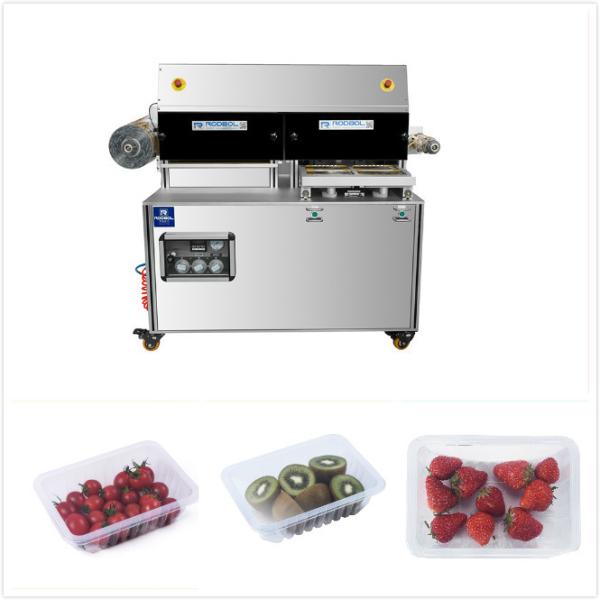 Fruit And Vegetable Packing Machine Stainless Steel Low Oxygen Gas 220V / 50Hz