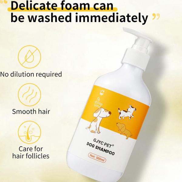 Stérilisation et élimination des acariens Gel de douche pour animaux de compagnie 500 ml Décontamination et parfum