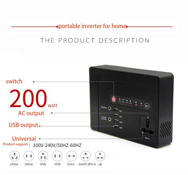 Uninterupted power source|portable inverter for laptop|outdoor camping energy storage power supply