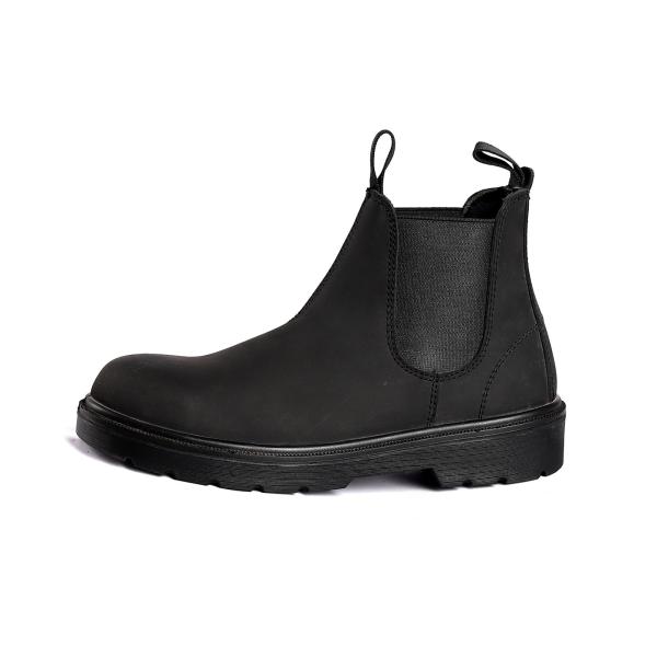 Bottes de sécurité de type orteil en acier avec semelle extérieure en PU à double densité et fabrication chaussures imperméables à l'eau de haute qualité