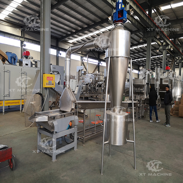 Mobile Industrial Conveyor Belt SUS304 Food Assembly Conveyor for Nuts Processing With Customizable Capacity