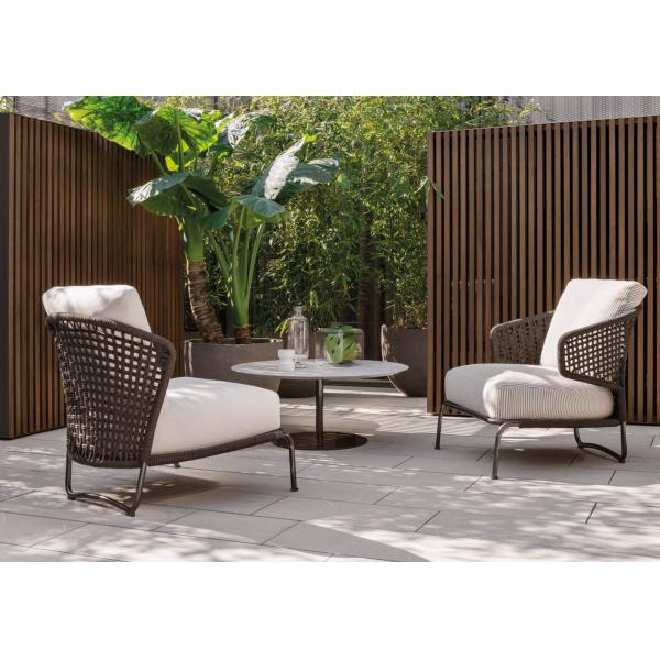 Power Coated Frame Finish and Quick Dry Foam Double Seat Garden Furniture for Outdoor Sofa