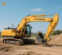 1900 RPM Usado HYUNDAI Excavadora Hyundai 210 Excavadora de segunda mano de color amarillo