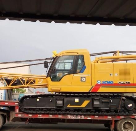 XCMG XGC55T Used Crawler Crane 55T Capacity And 66.5m Max. Lifting Height