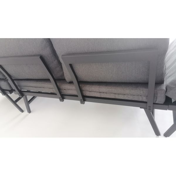 Patio Balcony Outdoor Furniture Set of 5 Knock Down Structure Popular High Quality Aluminum Garden Sofa Set