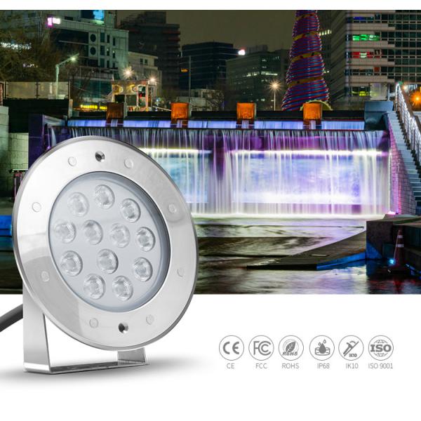 IP68 Waterproof Underwater Led Spotlight 12V 12W SS316L Material 2 Years Warranty