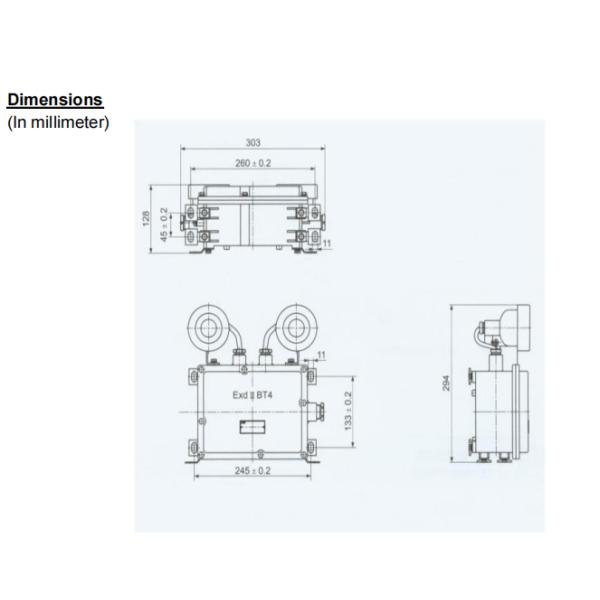 Стенный взрывозащитный аварийный фонарь с 1CCT80 мин. Время экстренного действия, используемое в промышленных зонах