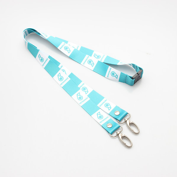 ID name holder metal double hook custom exhibition lanyards advertising printed wine glass cup holder neck lanyard