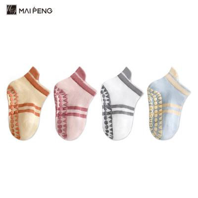 Thin Unisex Kids Cotton Socks Breathable Mesh Anti Slip Ankle Socks