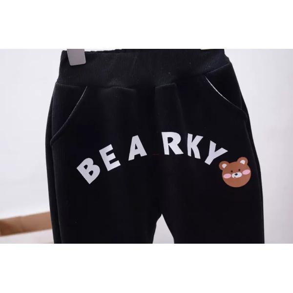 Фуфайка плюшевого мишки зимы осени кашемира хлопка мальчиков 100CM двухкусочная установленная