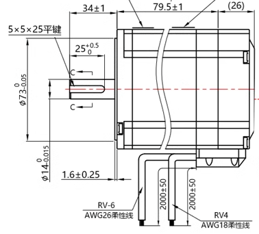 DC 6A Stepper мотора 86X86mm 8.5Nm 3.24V короткозамкнутого витка NEMA34 для CNC
