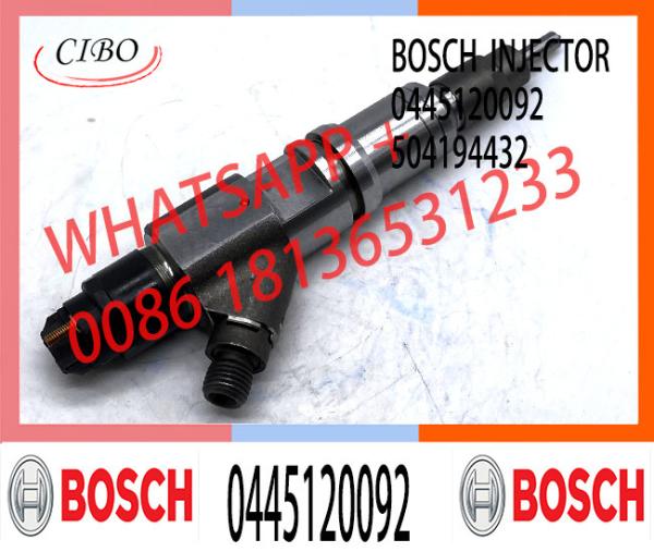 High Quality New Diesel Fuel Injector 0445120092 Common Rail Injector 504 194 432 For  FLAT