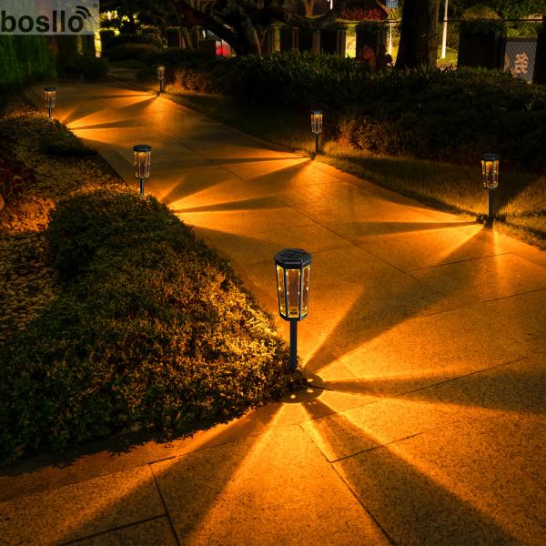 Iluminação exterior a energia solar para iluminação ecológica
