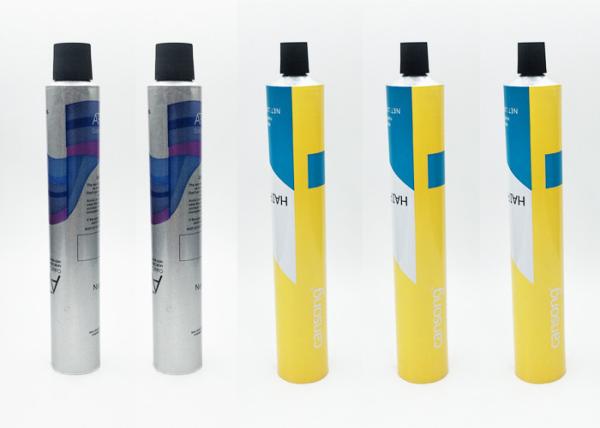 Dyeing Cream Aluminum Squeeze Tubes With Offset Printing Dust Treatment