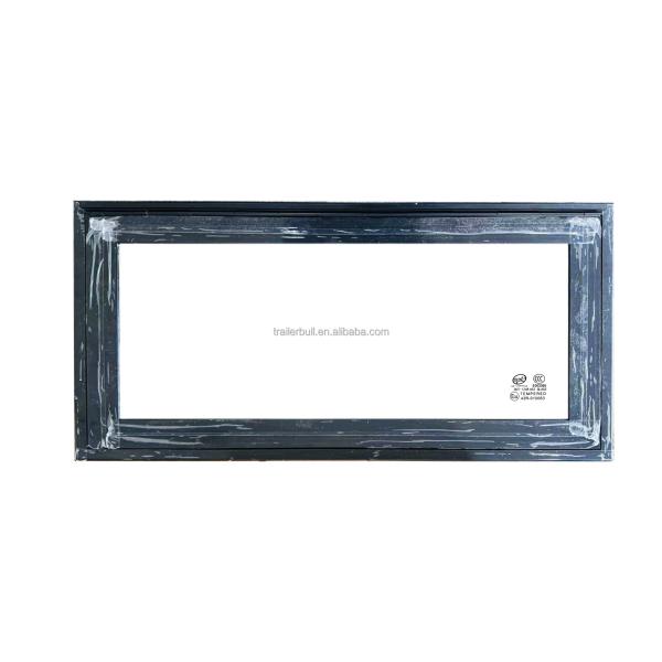 Ventana de 90 grados cuadrados de esquina de vidrio templado Ventanas de RV para autocaravanas