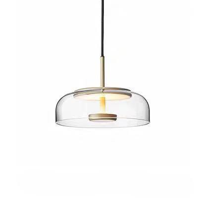 360 Degree Beam Angle Dinning Room 23*7cm Glass Pendant Light