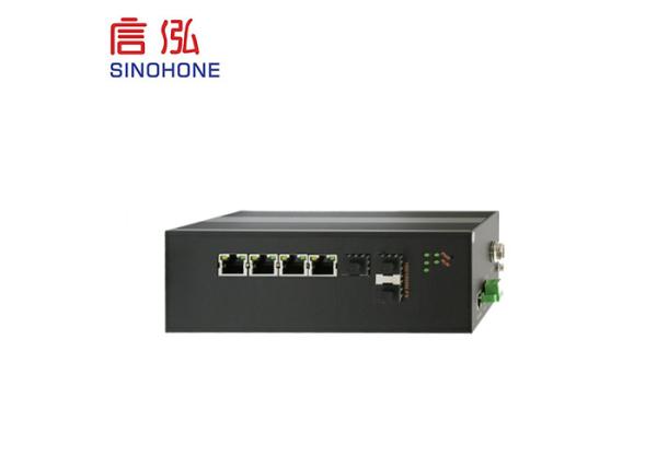 Multimode Fiber Optic Network Switch Electric 7 Port For Industrial Automation Fields