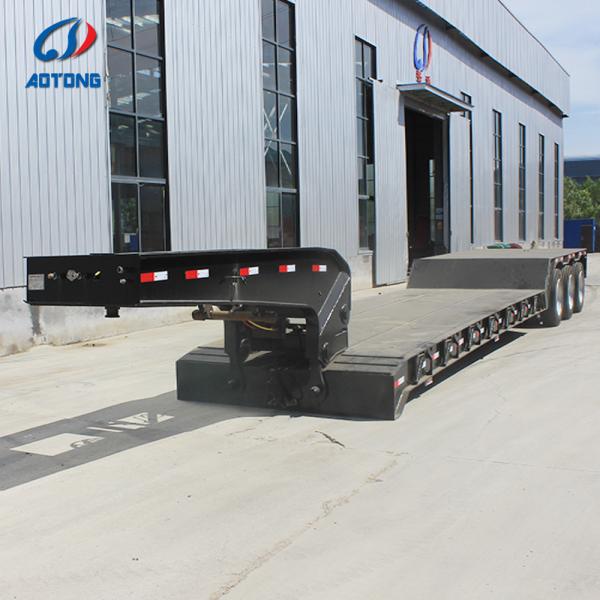 Hydraulic Removable Gooseneck Lowboy Trailer 100T Payload 18000mm
