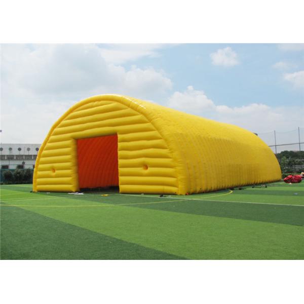 Земной желтый раздувной шатер сени, дизайн раздувного шатра рекламы современный