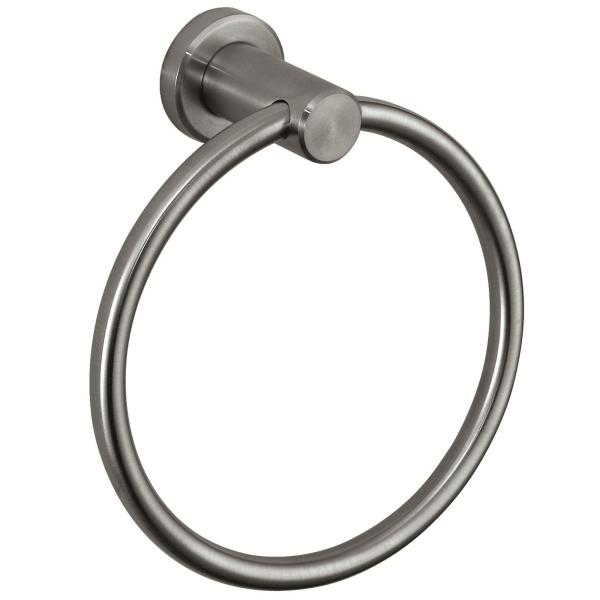 Wall Mount SUS304 Bathroom Hand Towel Ring Satin Finish Brushed Chrome Hand Towel Ring