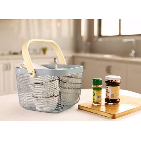 550G Stainless Steel Hanging Fruit Basket , 19cm Height Fruit Steel Basket