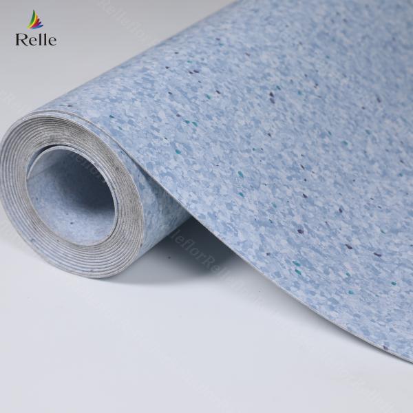 Relle personnalisable résistant au feu Vinyle homogène étanche Clinique PVC plancher roulant