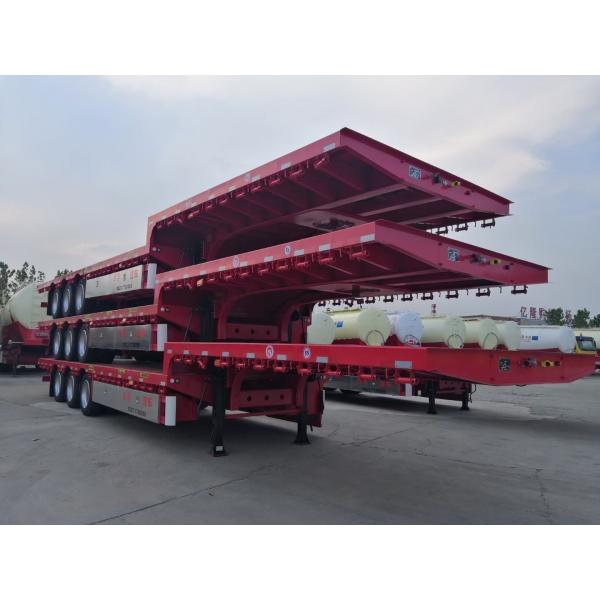 7000-8000mm Wheel Base Low Bed Semi Trailers for Heavy Duty Transportation Solutions
